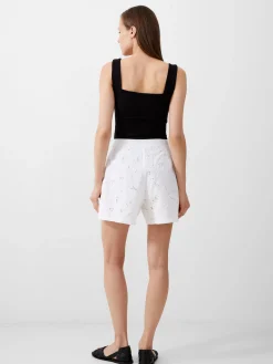 Rhodes Cotton Embroidered Shorts