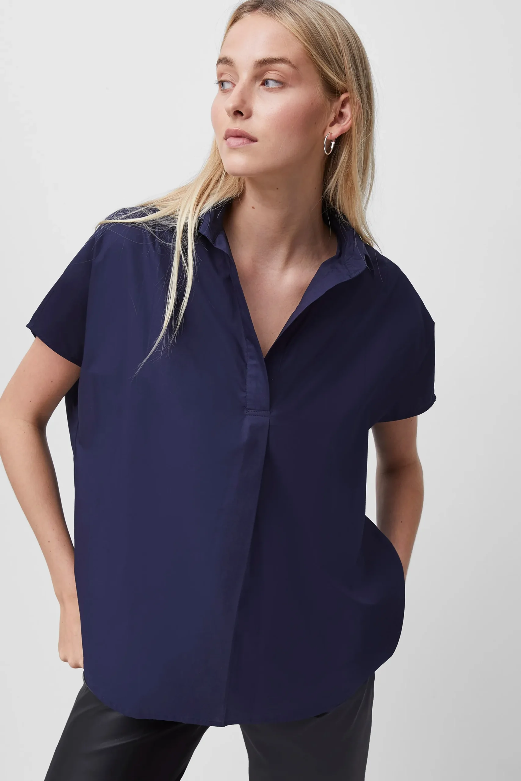 Rhodes Poplin Sleeveless Popover Shirt