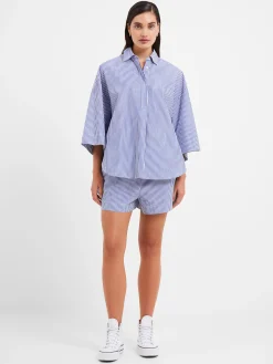 Rhodes Poplin Stripe Pull-On Shorts