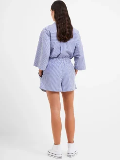 Rhodes Poplin Stripe Pull-On Shorts