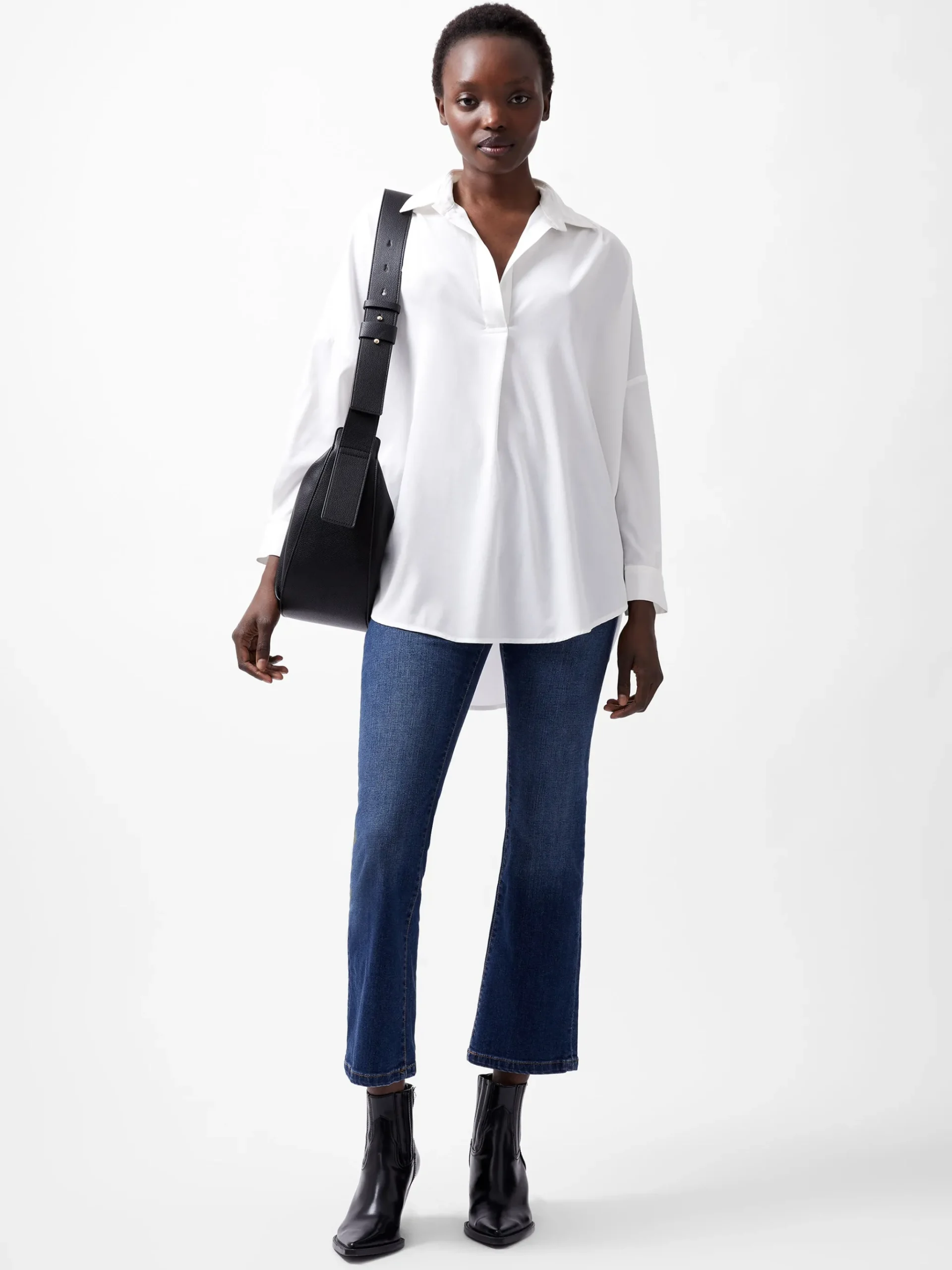 Rhodes Recycled Crepe Popover Shirt