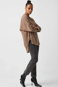 Rhodes Recycled Crepe Popover Shirt