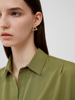 Rhodes Recycled Crepe Popover Shirt
