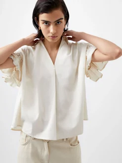 Sindey Cotton Short Sleeve Popover Shirt