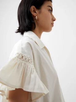 Sindey Cotton Short Sleeve Popover Shirt