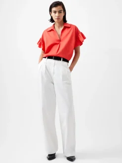 Sindey Cotton Short Sleeve Popover Shirt