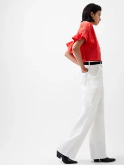 Sindey Cotton Short Sleeve Popover Shirt
