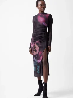 Smokey Placement Floral Dress