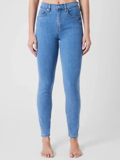 Soft Stretch Denim High Rise Skinny Jeans 30 Inch