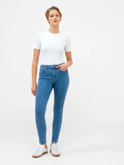 Soft Stretch Denim High Rise Skinny Jeans 30 Inch