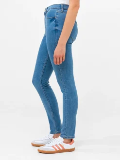 Soft Stretch Denim High Rise Skinny Jeans 30 Inch