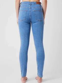 Soft Stretch Denim High Rise Skinny Jeans 30 Inch
