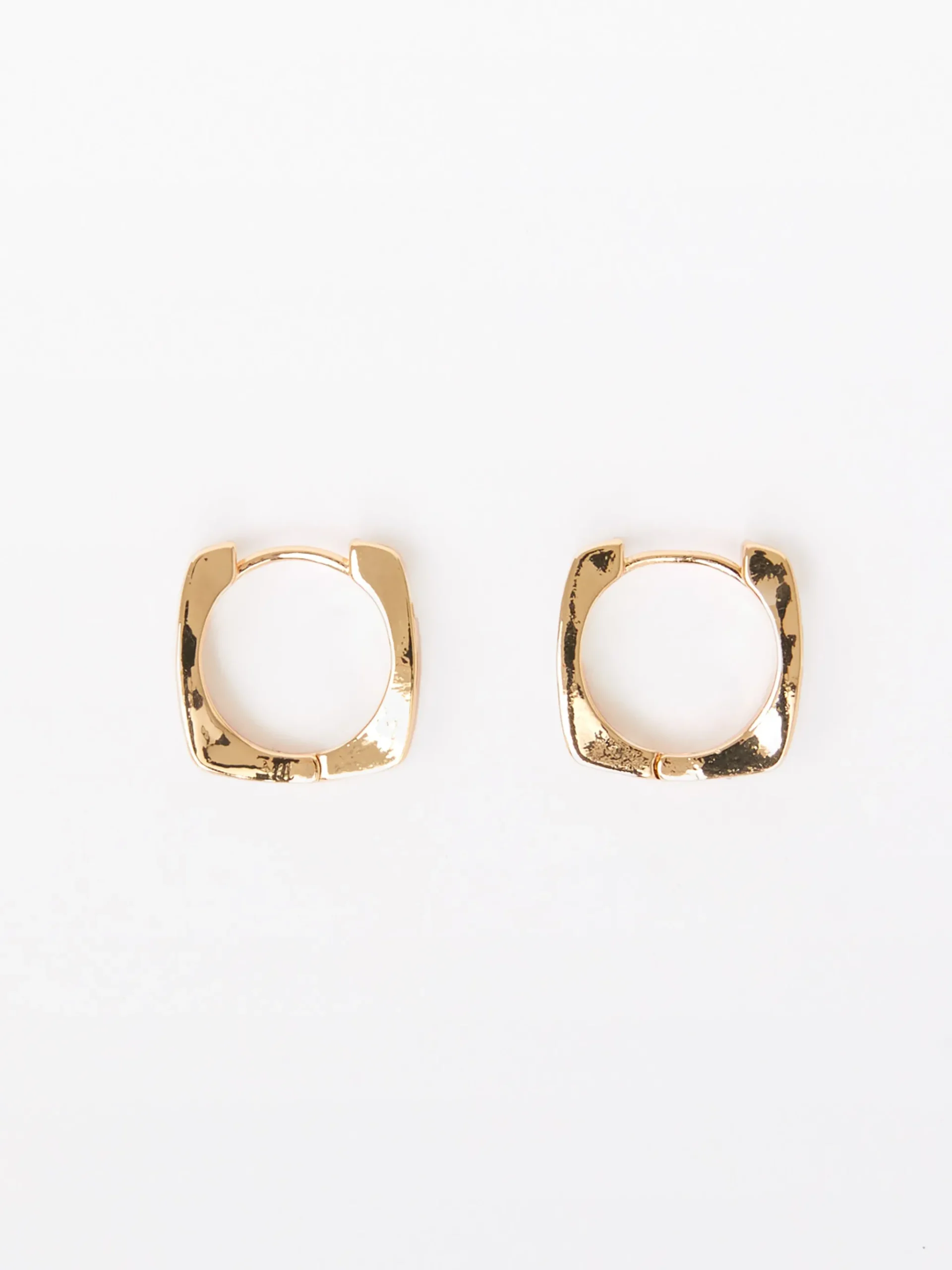 Square Huggie Hoop Earrings