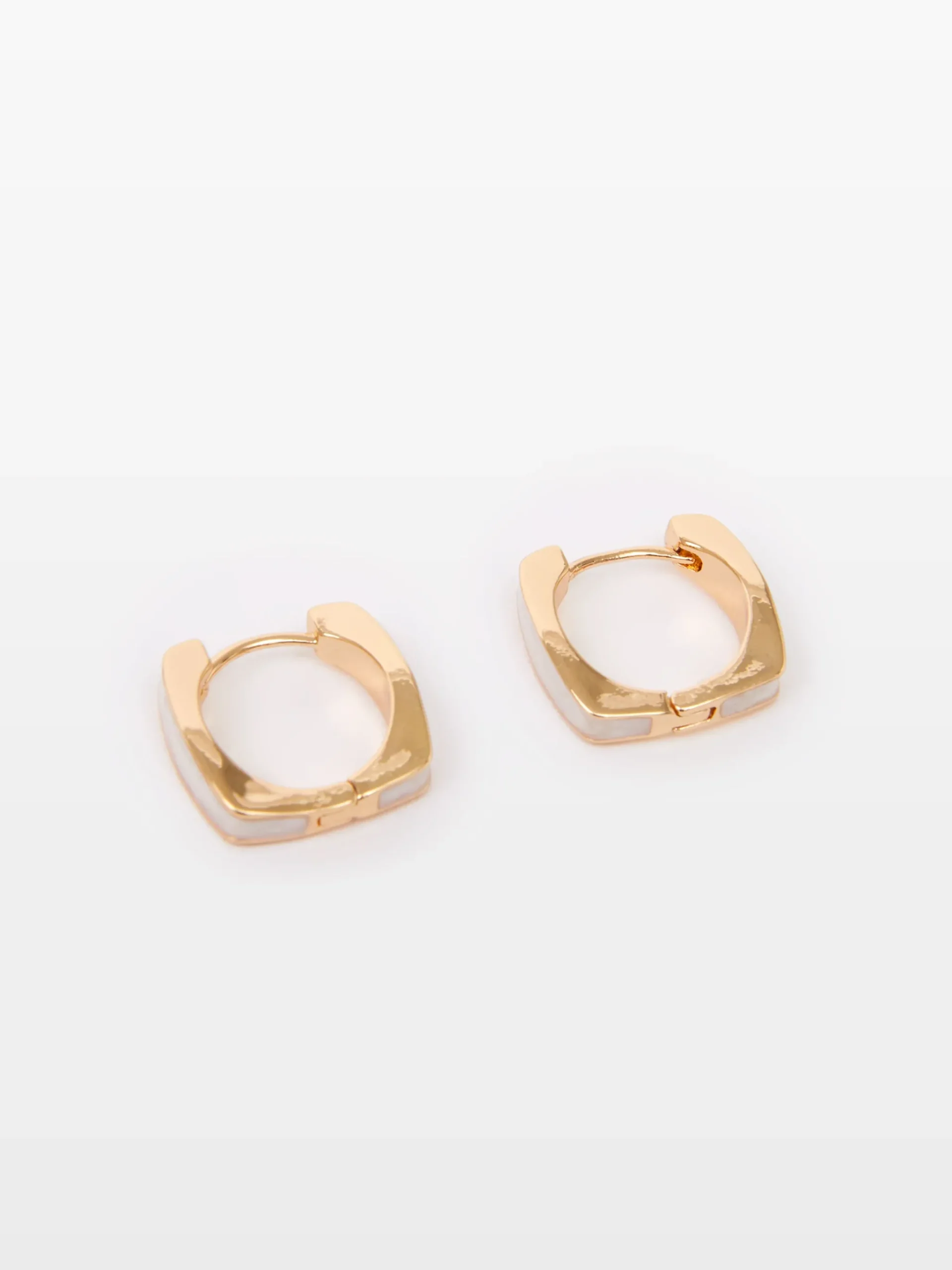 Square Huggie Hoop Earrings