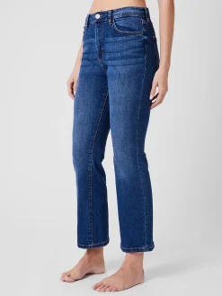 Stretch Denim Bootcut Ankle Length Jeans 30 Inch