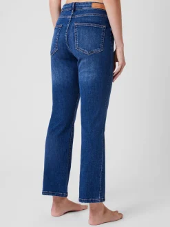 Stretch Denim Bootcut Ankle Length Jeans 30 Inch