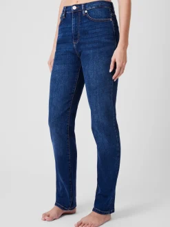 Stretch Denim Cigarette Fit Full Length Jeans 34 Inch