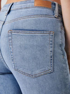 Stretch Denim Cigarette Fit Ankle Length Jeans 28 Inch