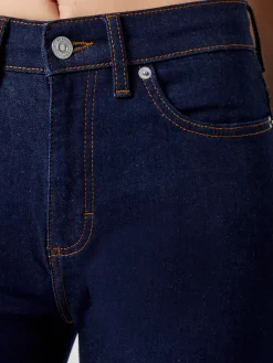 Stretch Denim Wide Flare Full Length Jeans 34 Inch