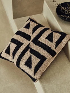Sundial Jute Monochrome Cushion