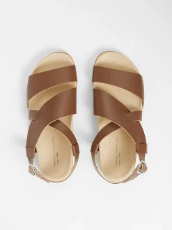 S+W x Branca Asymmetric Footbed Sandals