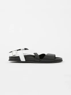 S+W x Branca Asymmetric Footbed Sandals
