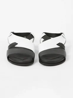 S+W x Branca Asymmetric Footbed Sandals