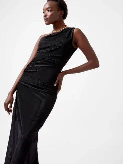 Talitha Plisse One Shoulder Maxi Dress