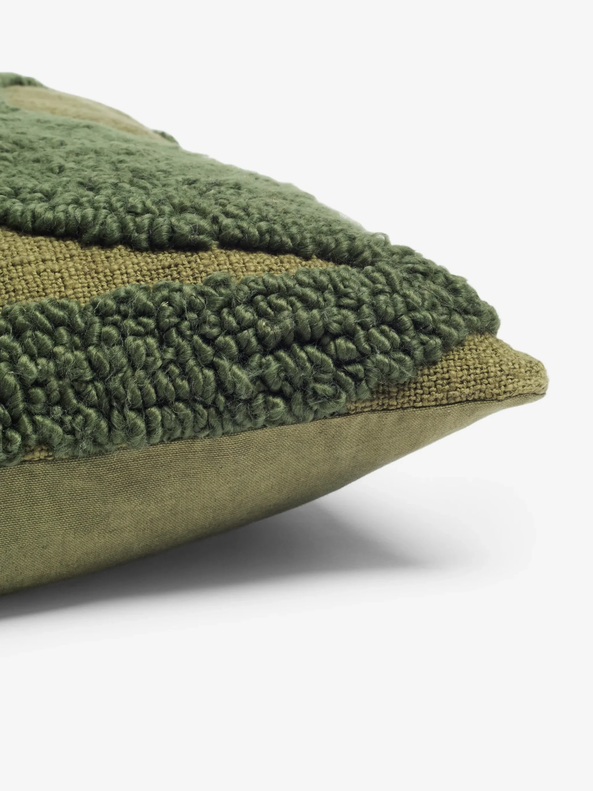 Tangelo Tufted Olive Cushion