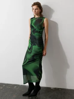 Tarissa Mesh Sleeveless Maxi Dress