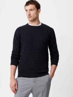 Textured Crew Neck Jumper