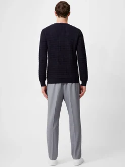 Textured Crew Neck Jumper