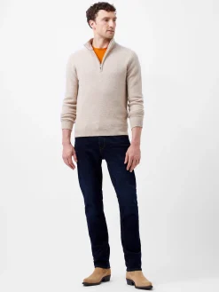 Textured Half Zip Jumper
