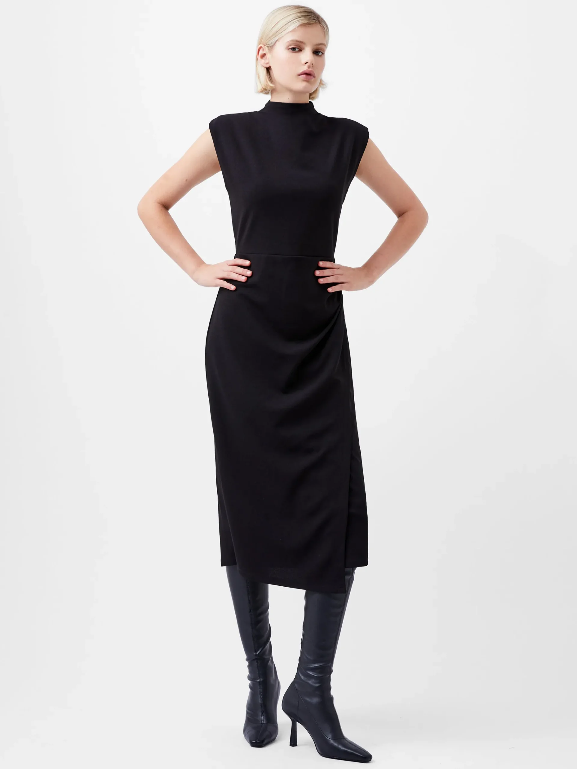 Textured Jersey Dress
