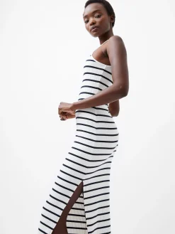 Tommy Rib Stripe Racer Back Dress