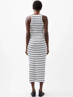 Tommy Rib Stripe Racer Back Dress