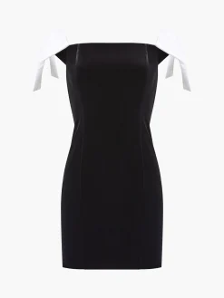 Velvet Carey Satin Bow Mini Dress