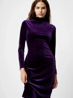 Velvet Turtleneck Dress