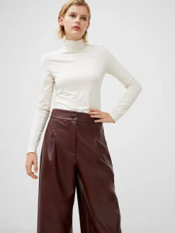 Venitia Jersey Split Cuff Top