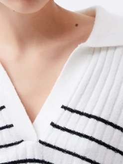 Vhari Recycled Collar Stripe Jumper