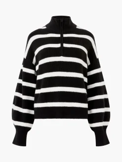 Vhari Recycled Stripe Half Zip Jumper