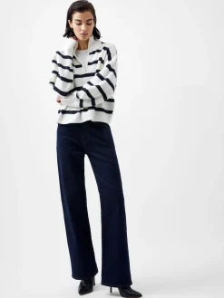 Vhari Recycled Stripe Half Zip Jumper
