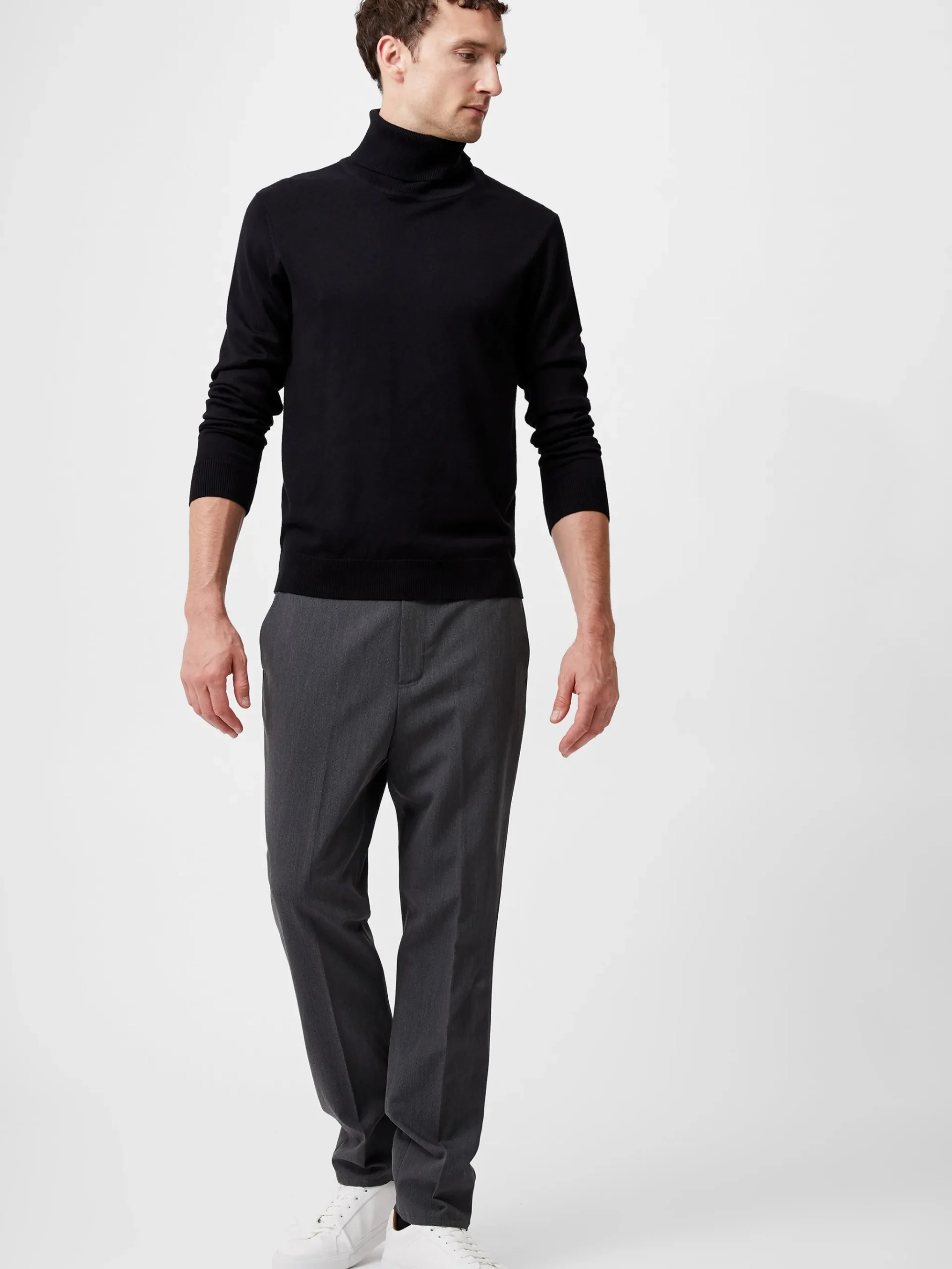 Viscose Blend Turtle Neck Jumper