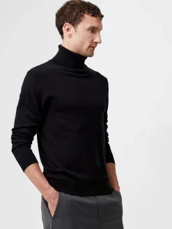 Viscose Blend Turtle Neck Jumper