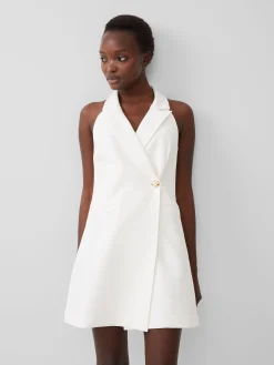 Whisper Halter Blazer Mini Dress