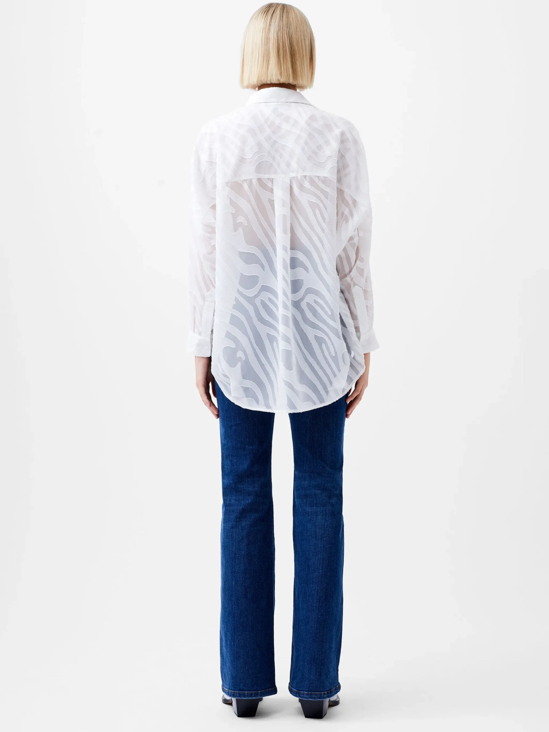 Zebra Devore Popover Shirt