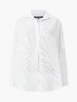 Zebra Devore Popover Shirt