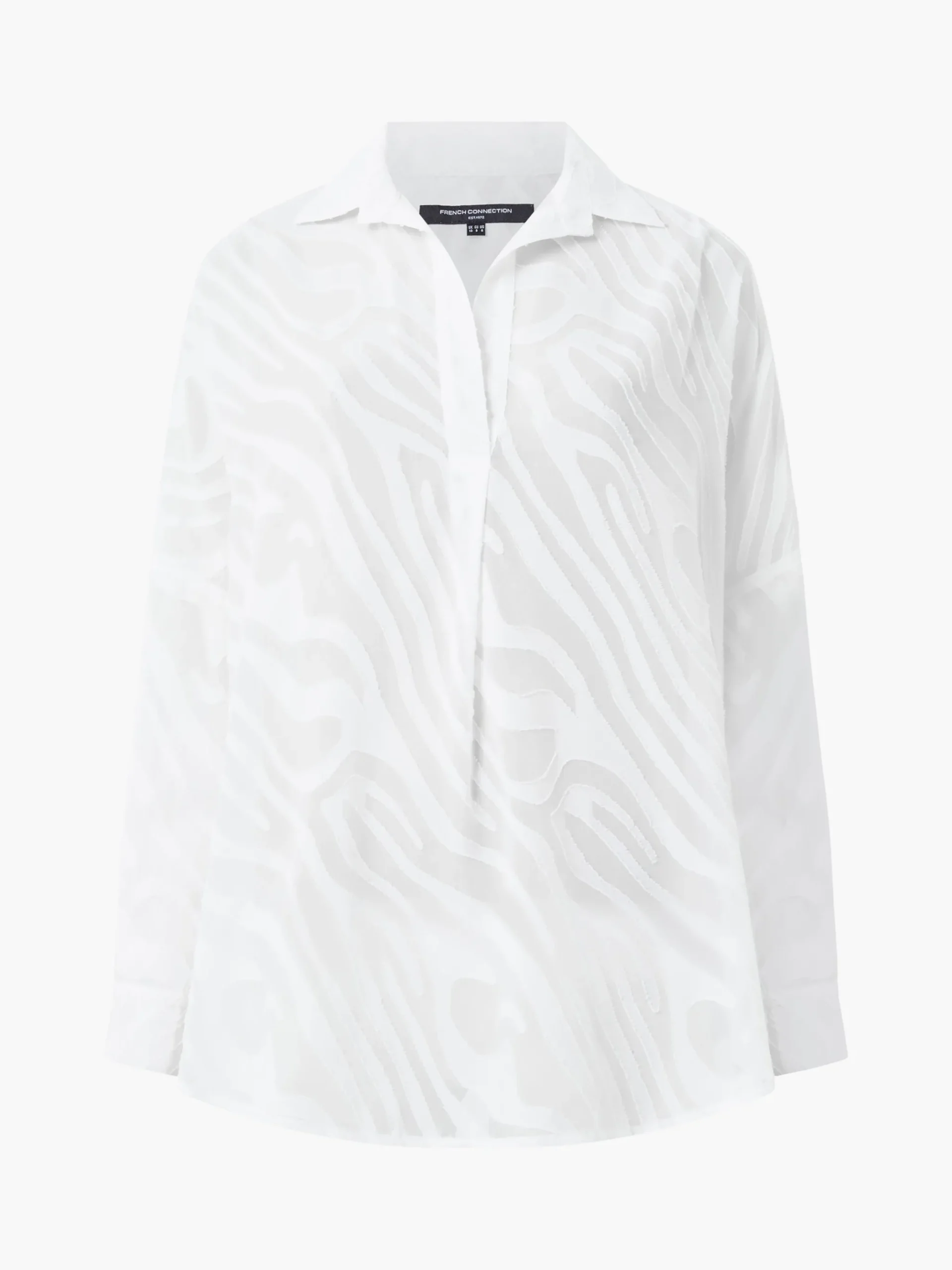 Zebra Devore Popover Shirt